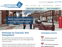 Tablet Screenshot of concordnhchamber.com